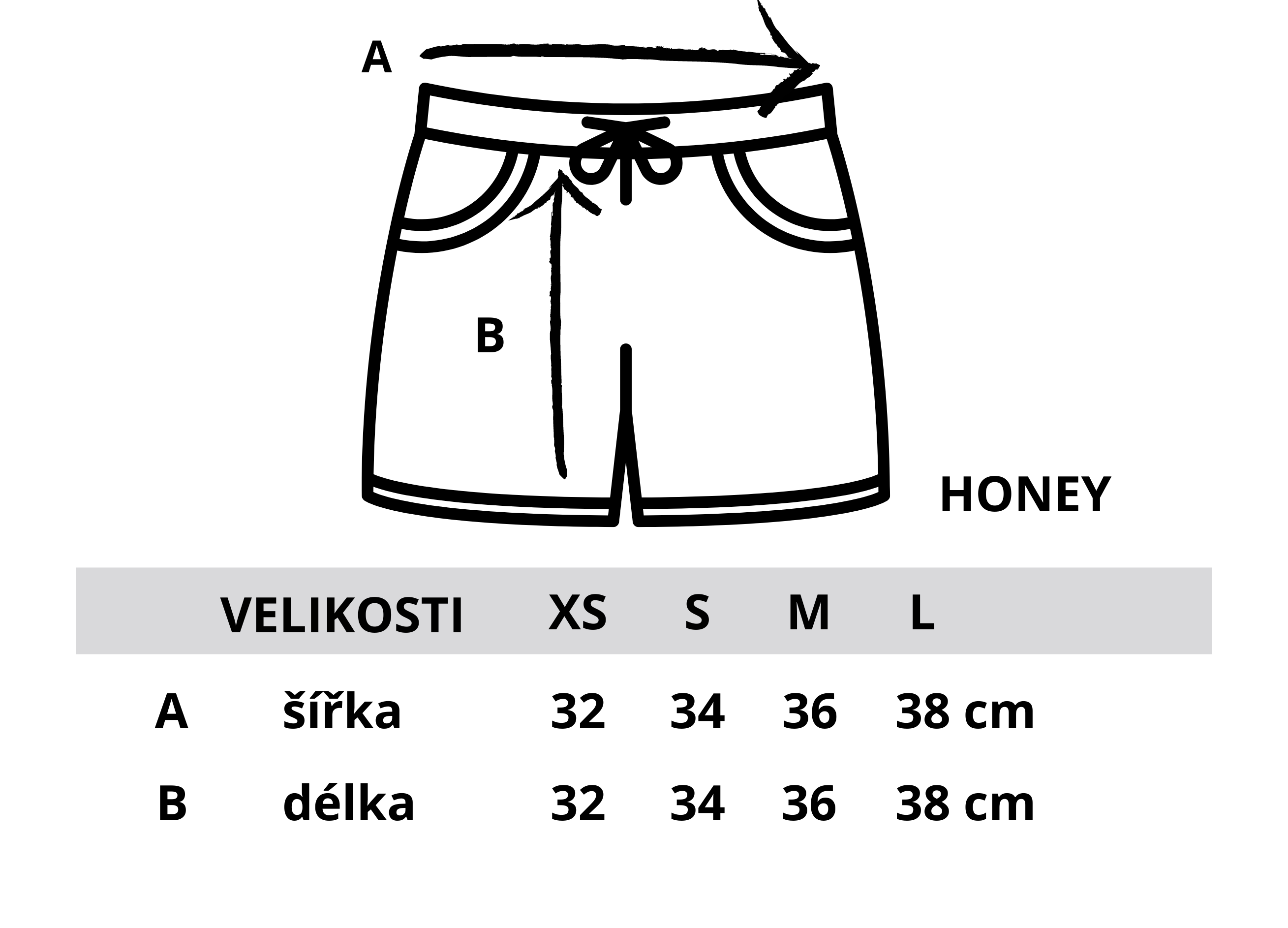 Honey kraťasy
